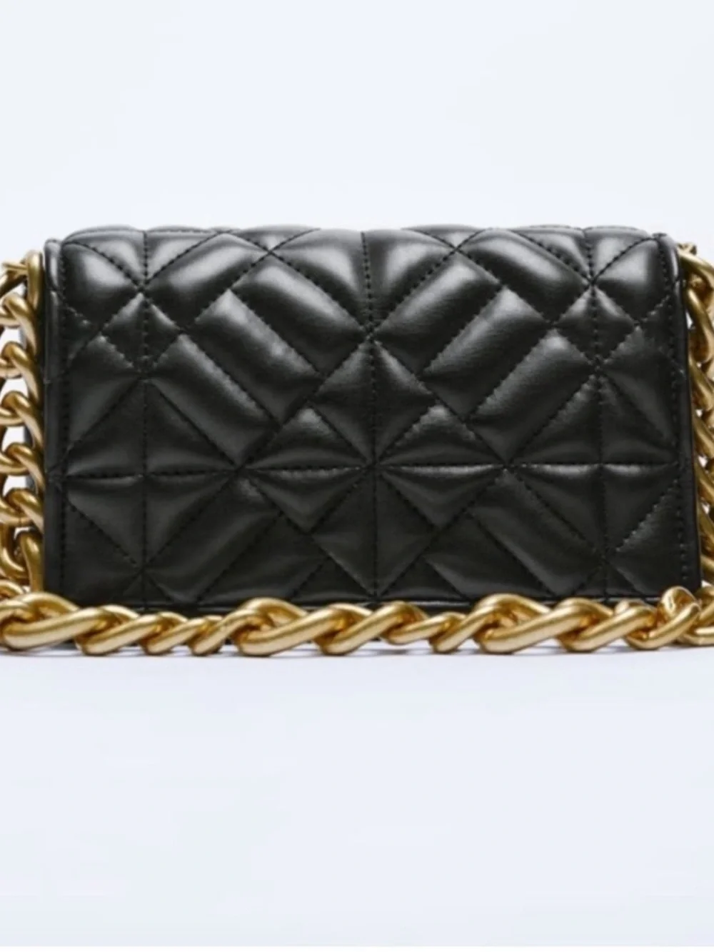 Zara black quilted